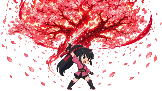 咲耶 緋桜繚乱・夜天満開